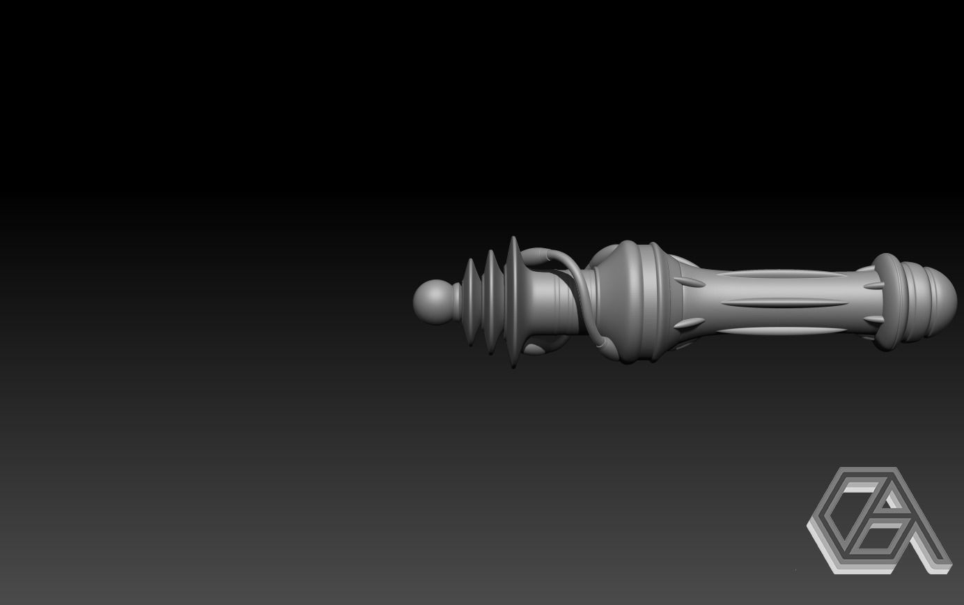 Valorant Gravitational Uranium Neuroblaster Baton  3D print model_1