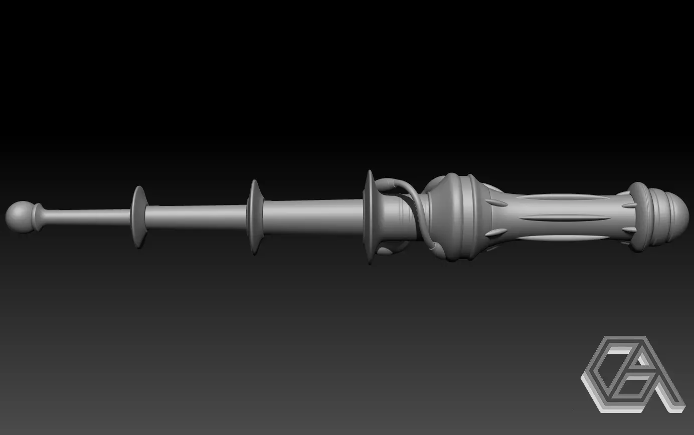 Valorant Gravitational Uranium Neuroblaster Baton  3D print model_0