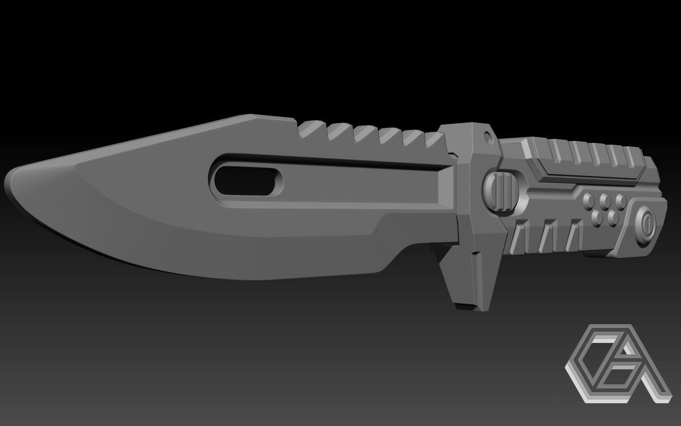 Valorant BlastX Knife 3D print model_1