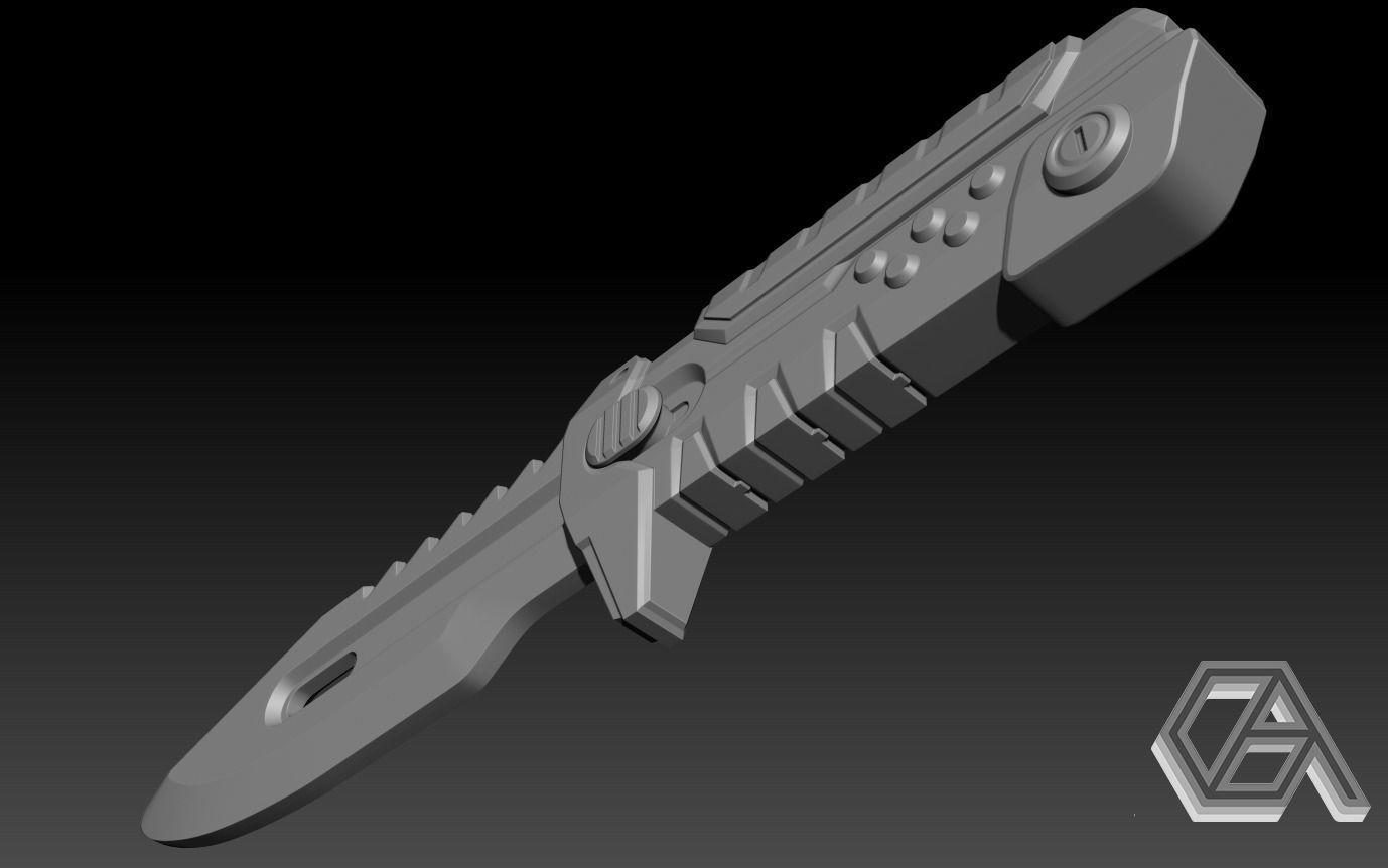 Valorant BlastX Knife 3D print model_3