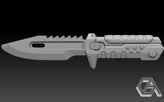 Valorant BlastX Knife 3D print model