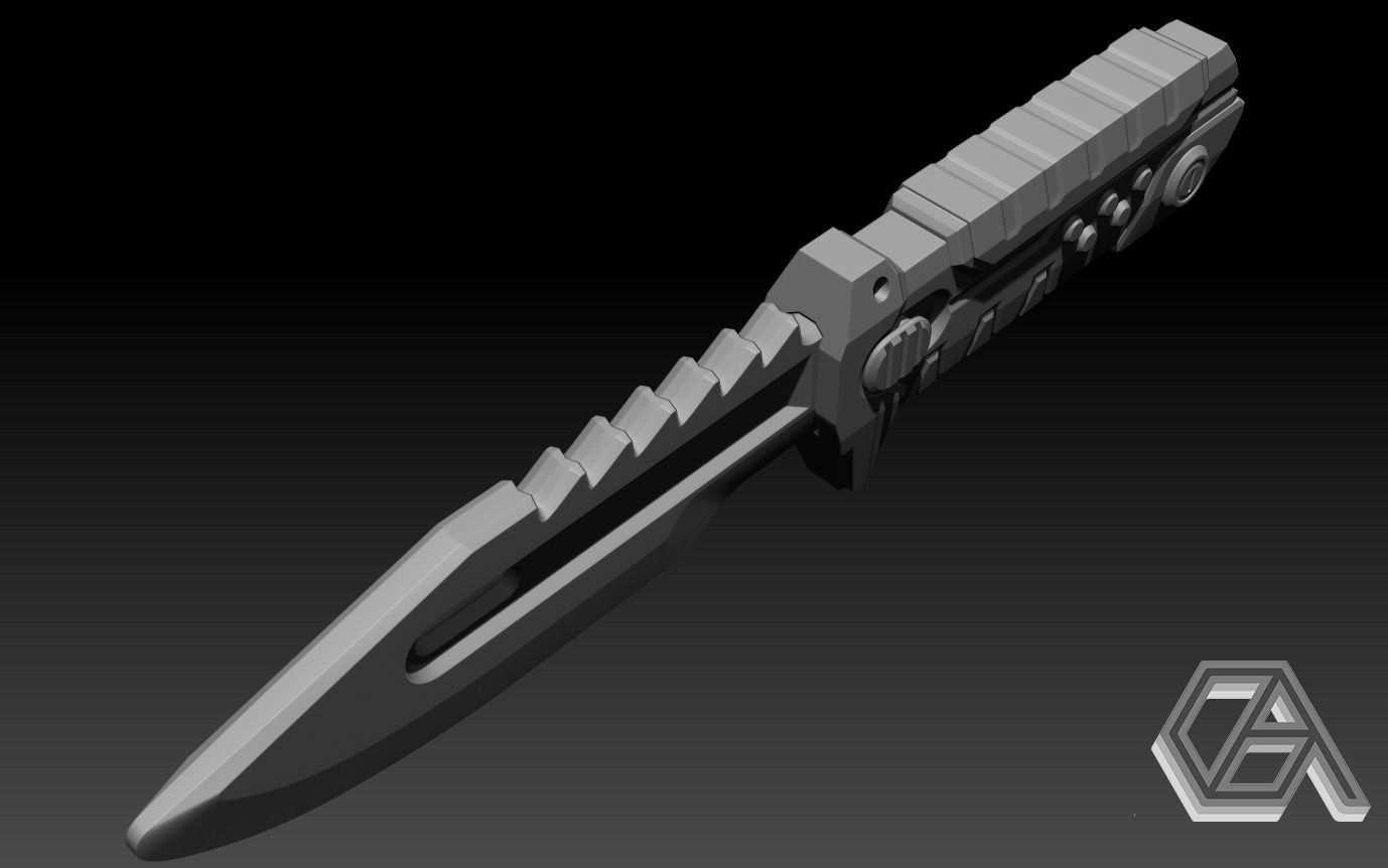 Valorant BlastX Knife 3D print model_4