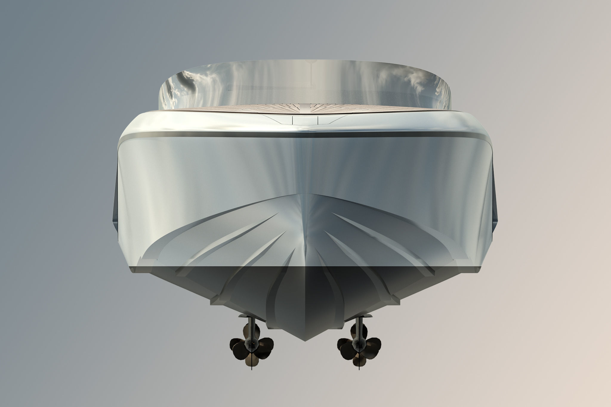 Frauscher 1212 Ghost Motor Yacht  3D model_10