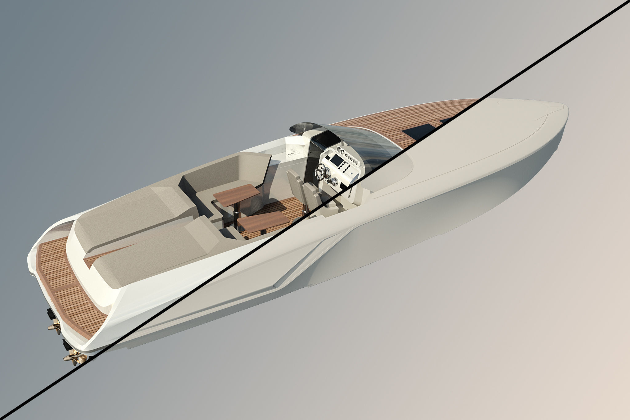 Frauscher 1212 Ghost Motor Yacht  3D model_6