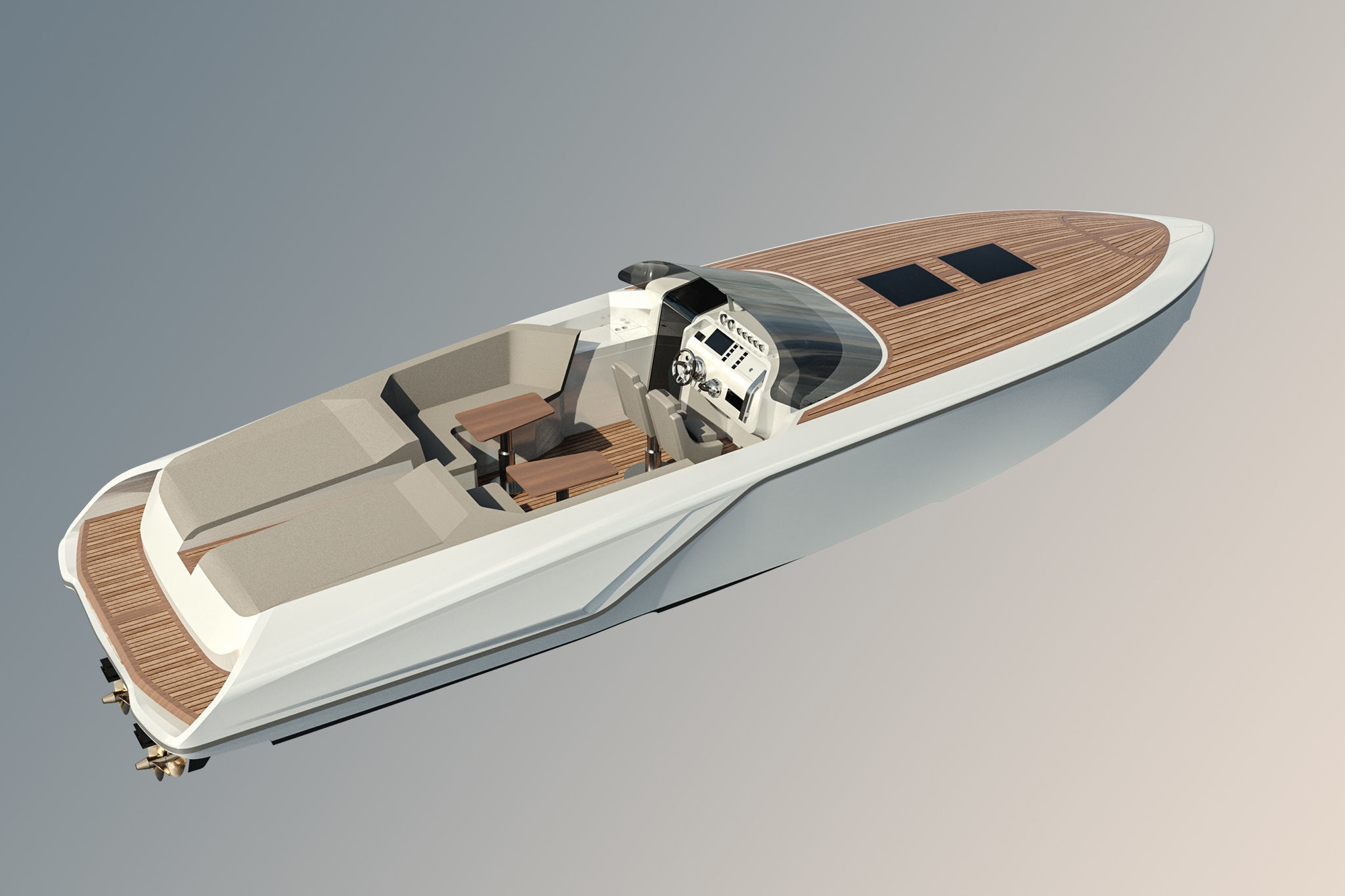 Frauscher 1212 Ghost Motor Yacht  3D model_4