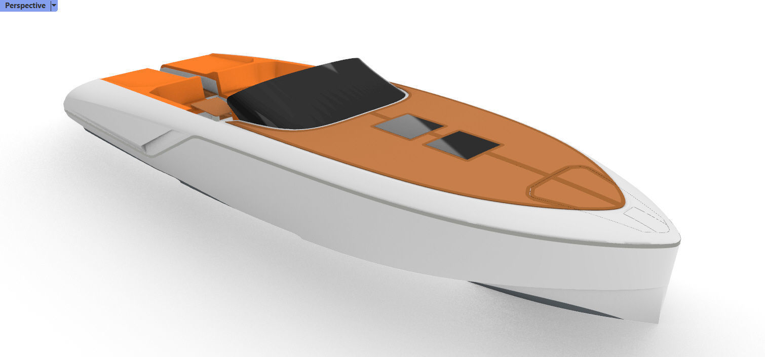 Frauscher 1212 Ghost Motor Yacht  3D model_12