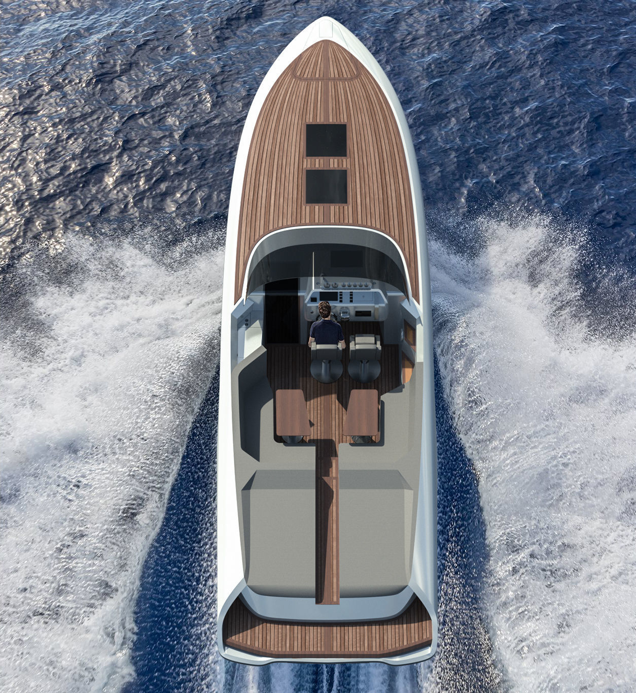 Frauscher 1212 Ghost Motor Yacht  3D model_1