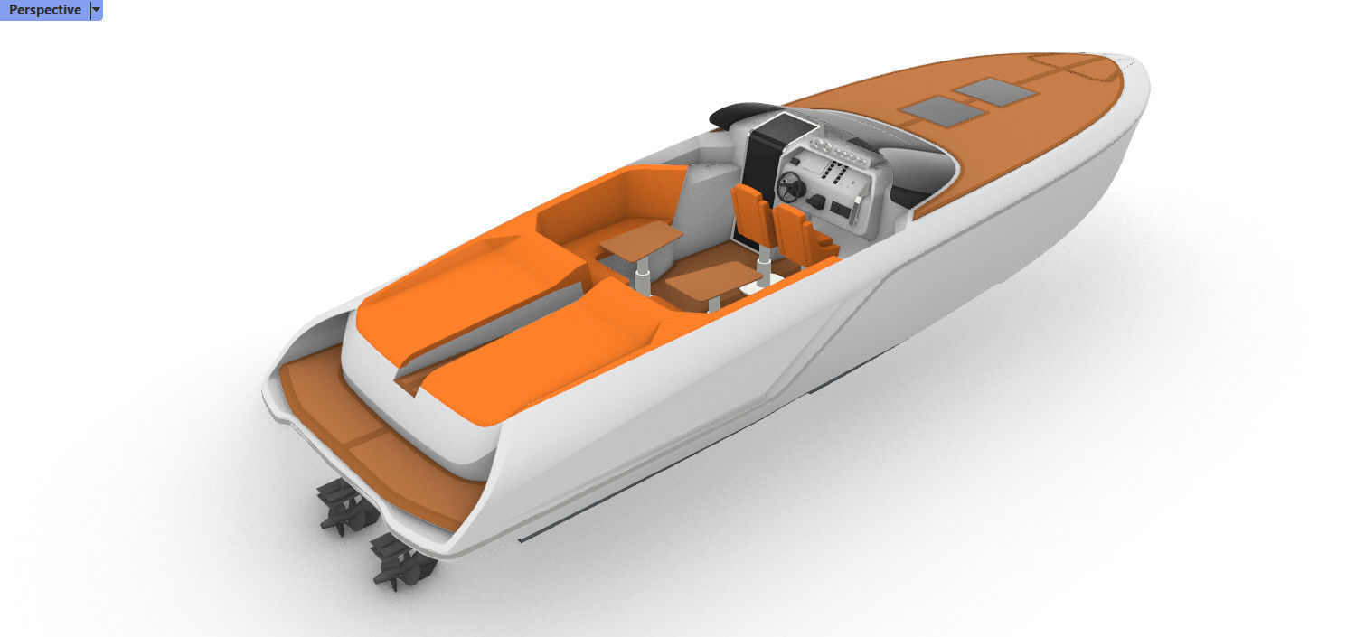 Frauscher 1212 Ghost Motor Yacht  3D model_17