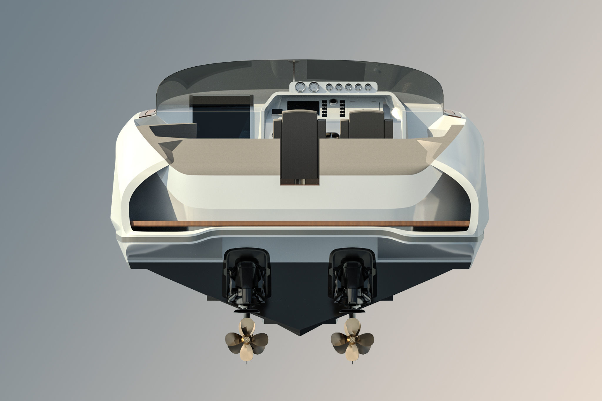 Frauscher 1212 Ghost Motor Yacht  3D model_9