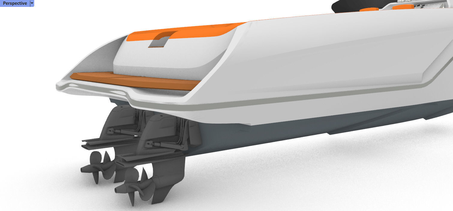 Frauscher 1212 Ghost Motor Yacht  3D model_14