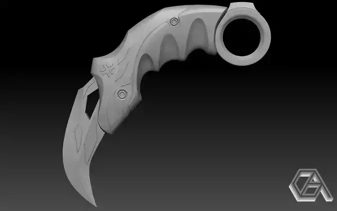 Valorant Champion karambit 3D print model