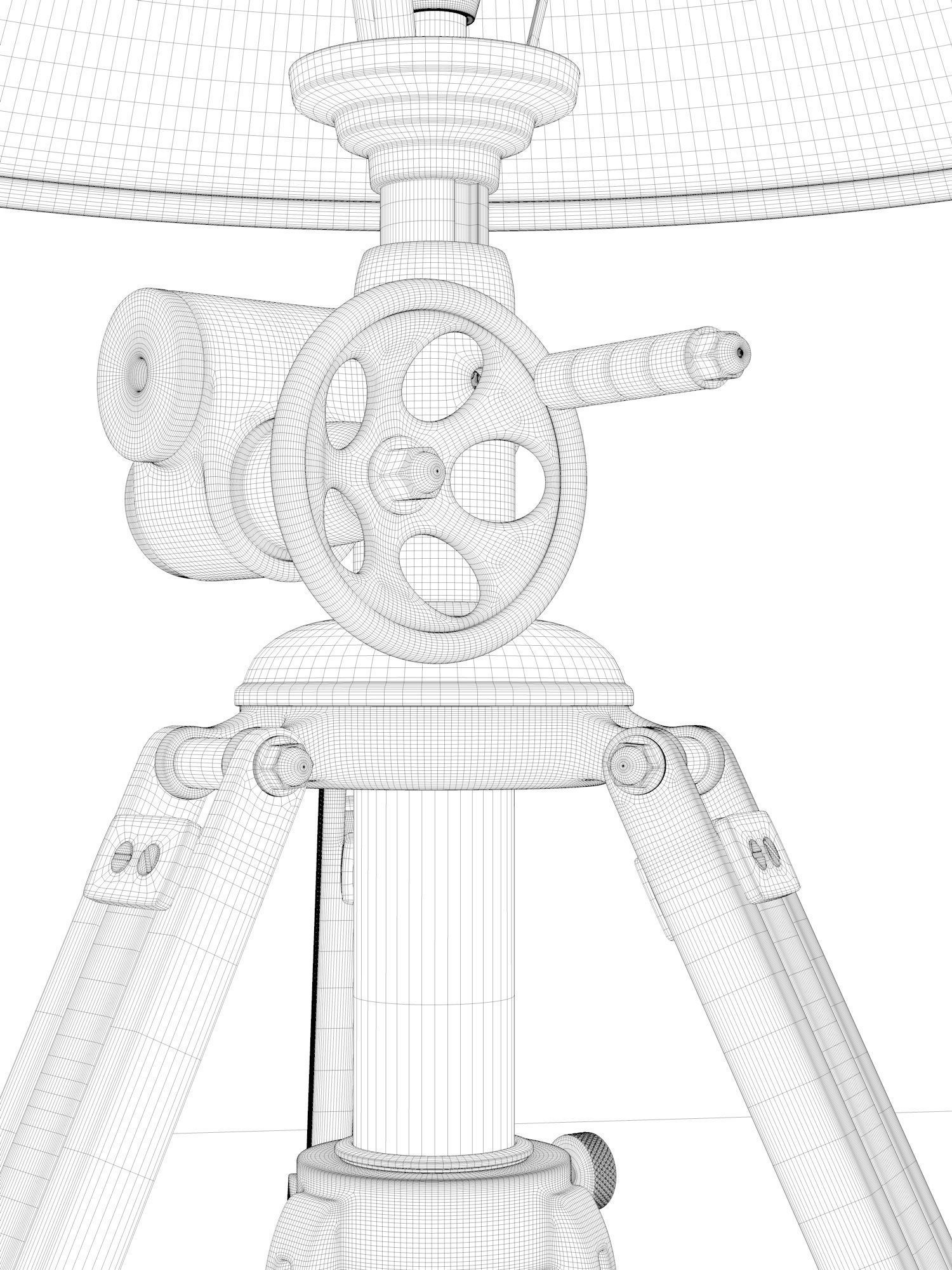 Royal Marine Tripod Table Lamp 3D model