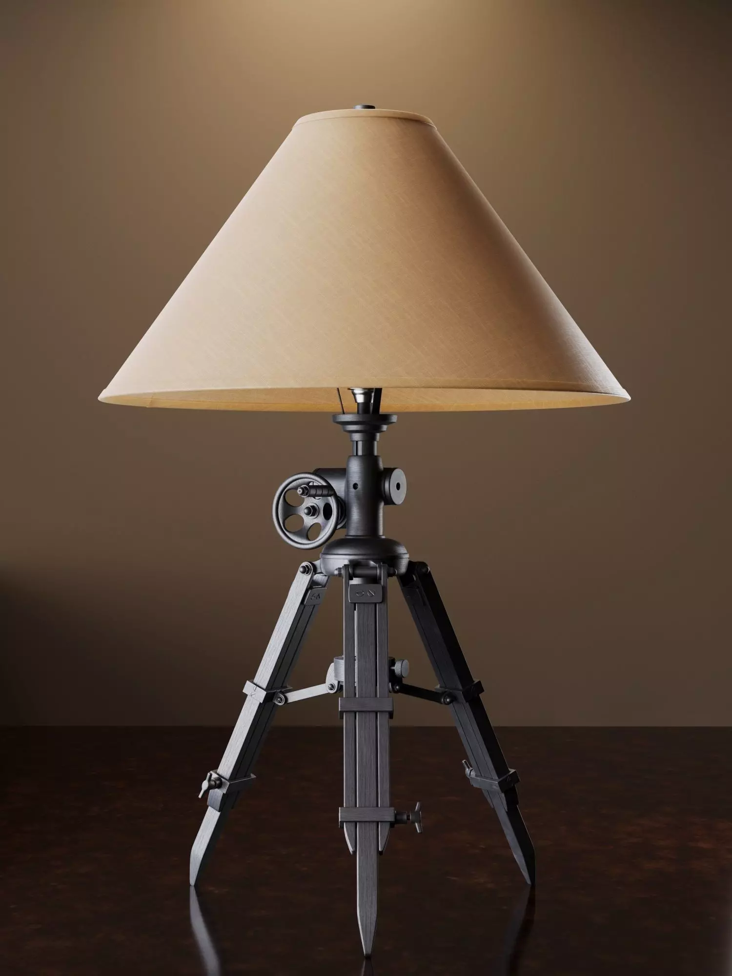 Royal Marine Tripod Table Lamp 3D model