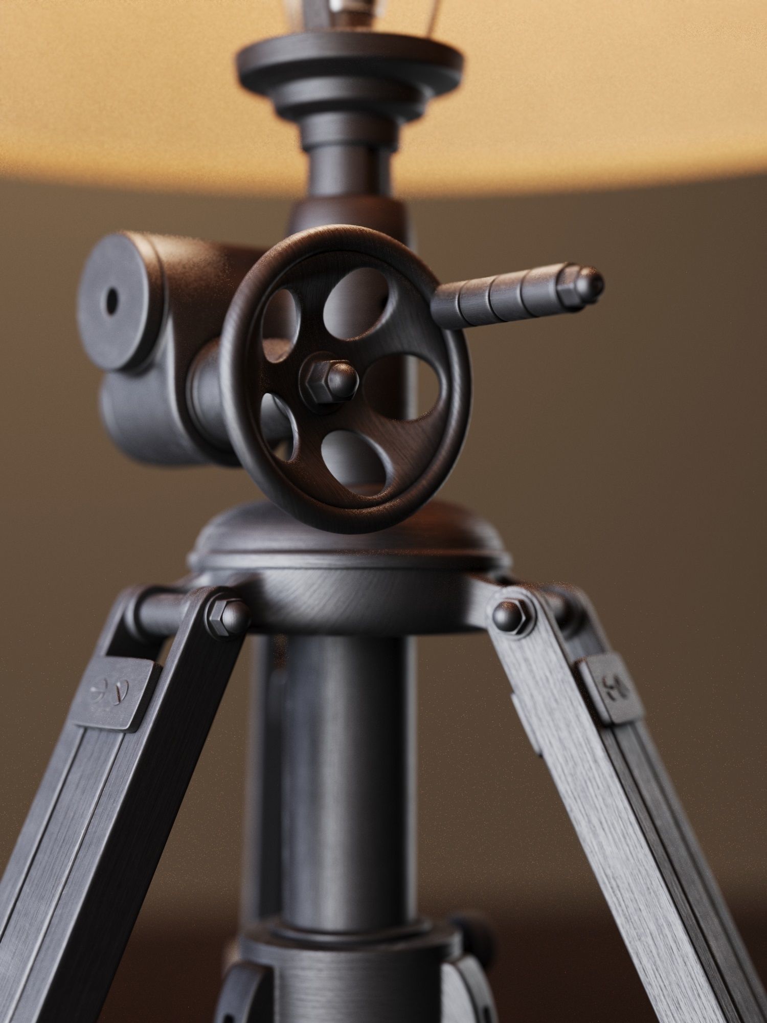 Royal Marine Tripod Table Lamp 3D model
