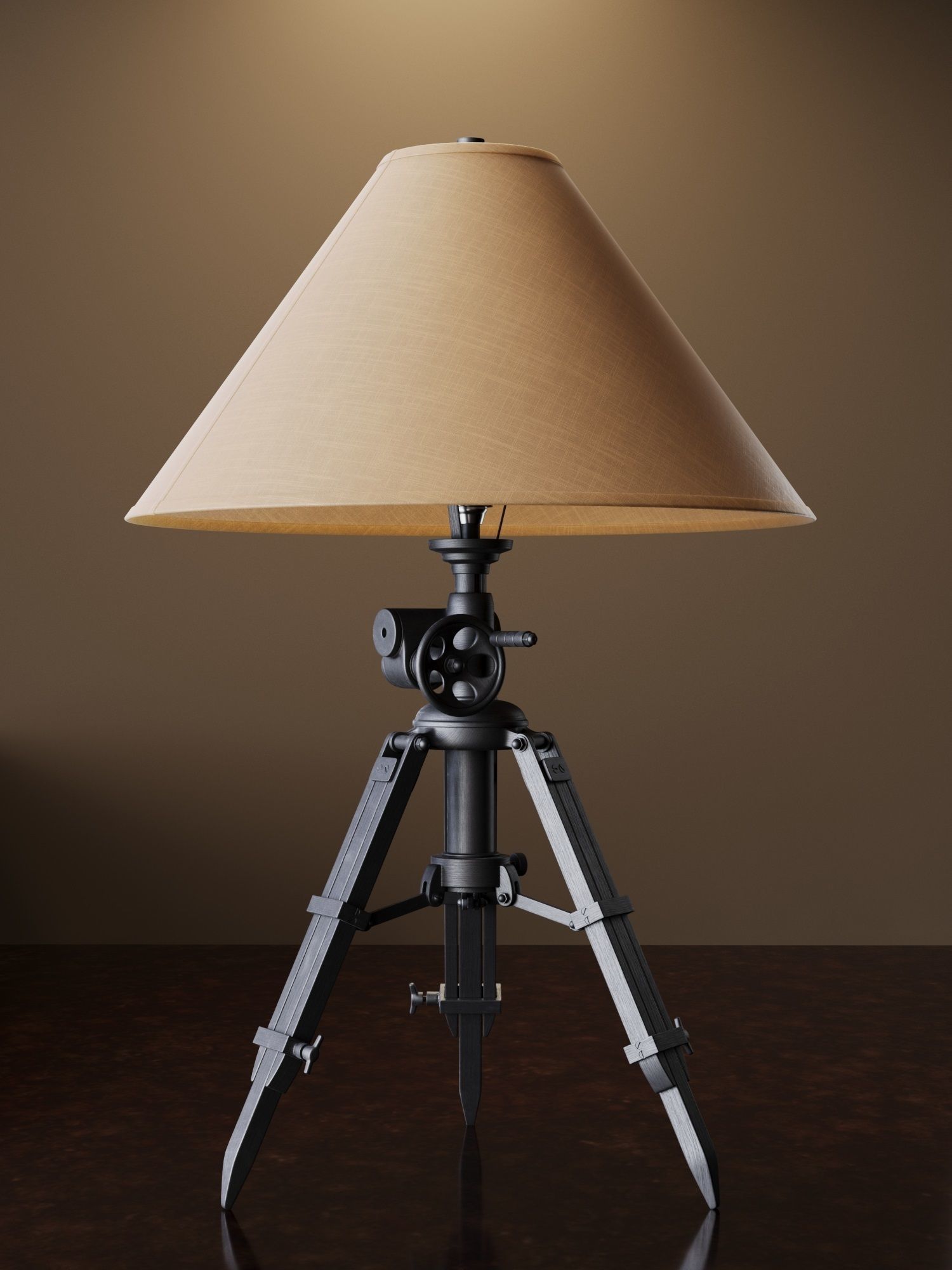 Royal Marine Tripod Table Lamp 3D model