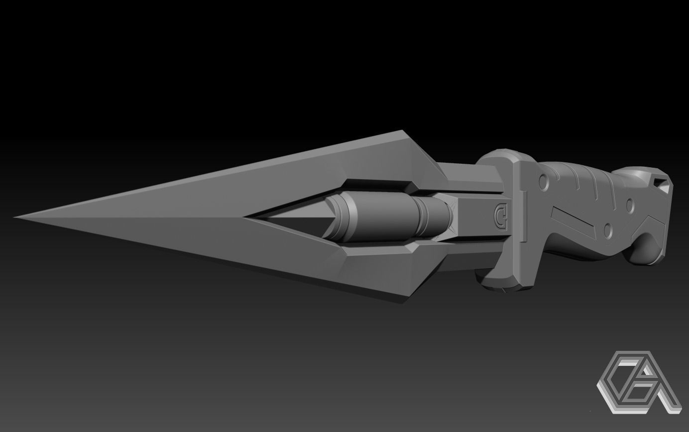 Valorant Outpost Knife 3D print model_1