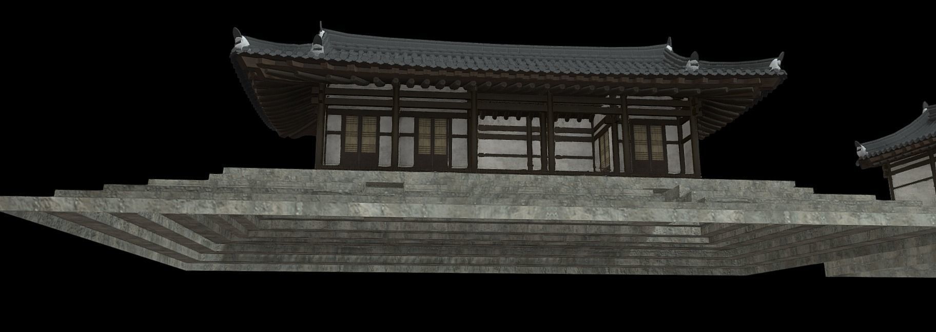 Korean Traditional Houses Hanok 03 with 11 modelings Low-poly 3D model_33