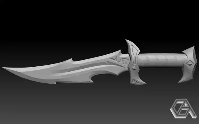 Valorant Reaver Knife 3D print model