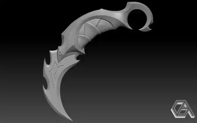 Valorant Reaver Karambit 3D print model