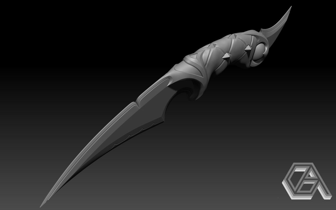 Valorant Ruin Dagger 3D print model_3
