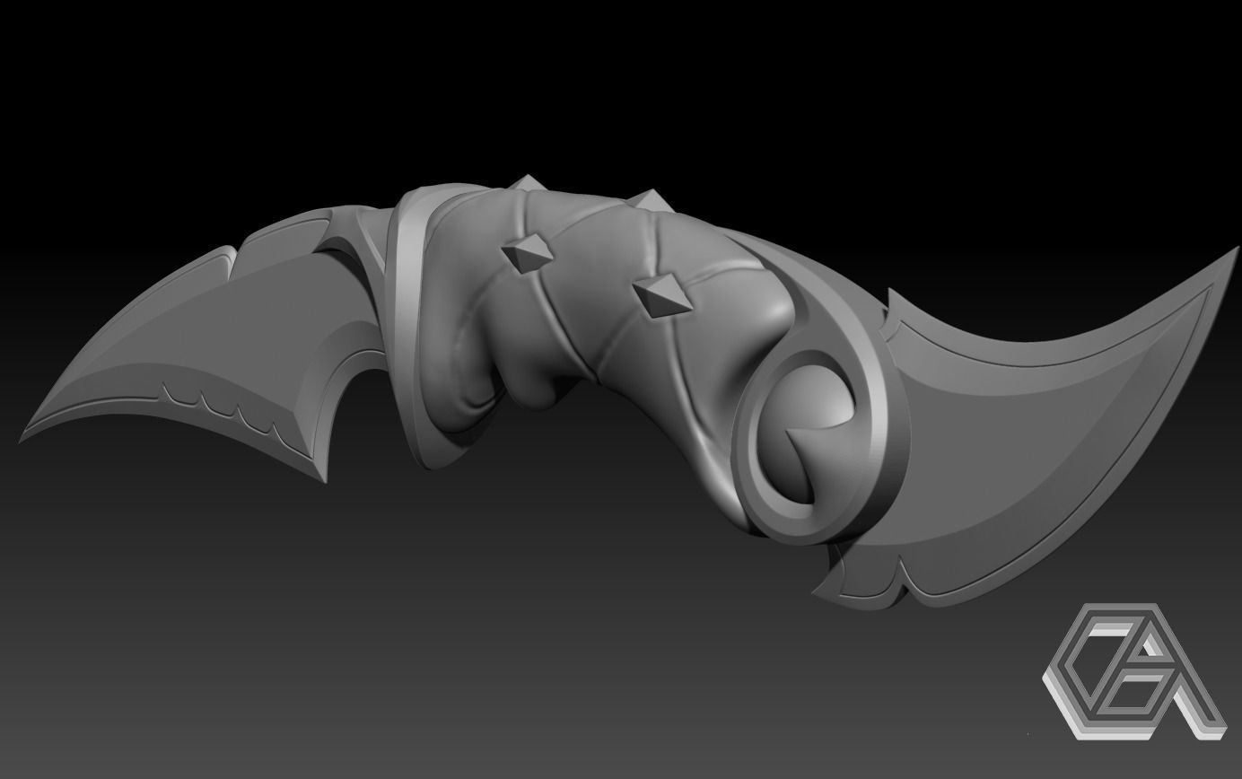 Valorant Ruin Dagger 3D print model_2