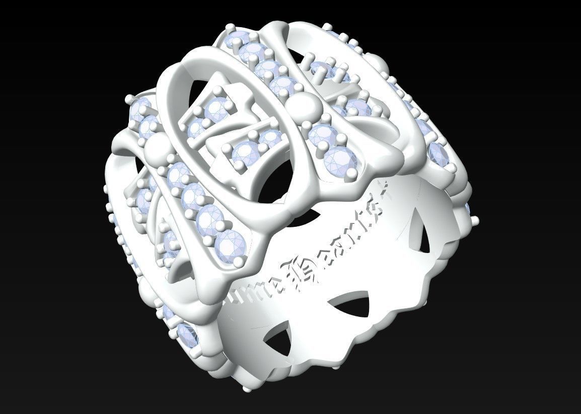 Pattern Rings - N1041 3D print model_3