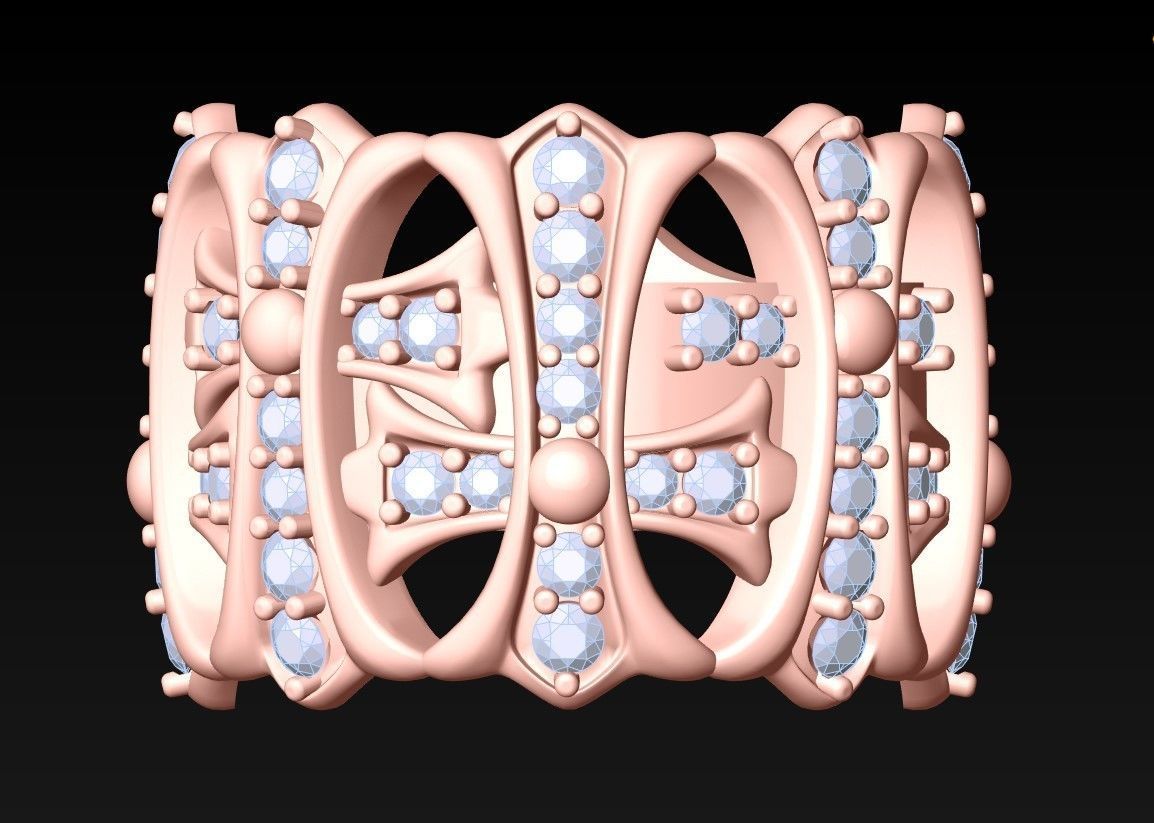 Pattern Rings - N1041 3D print model_4