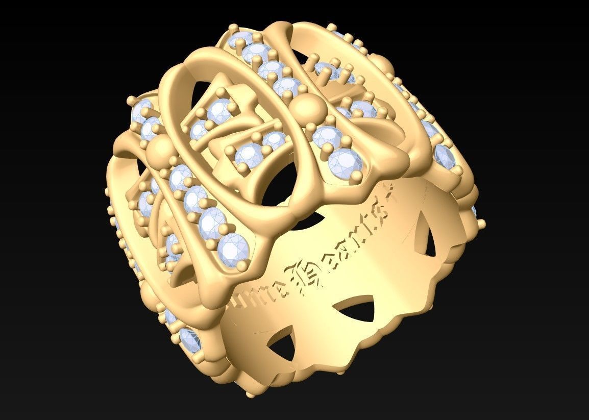 Pattern Rings - N1041 3D print model_2