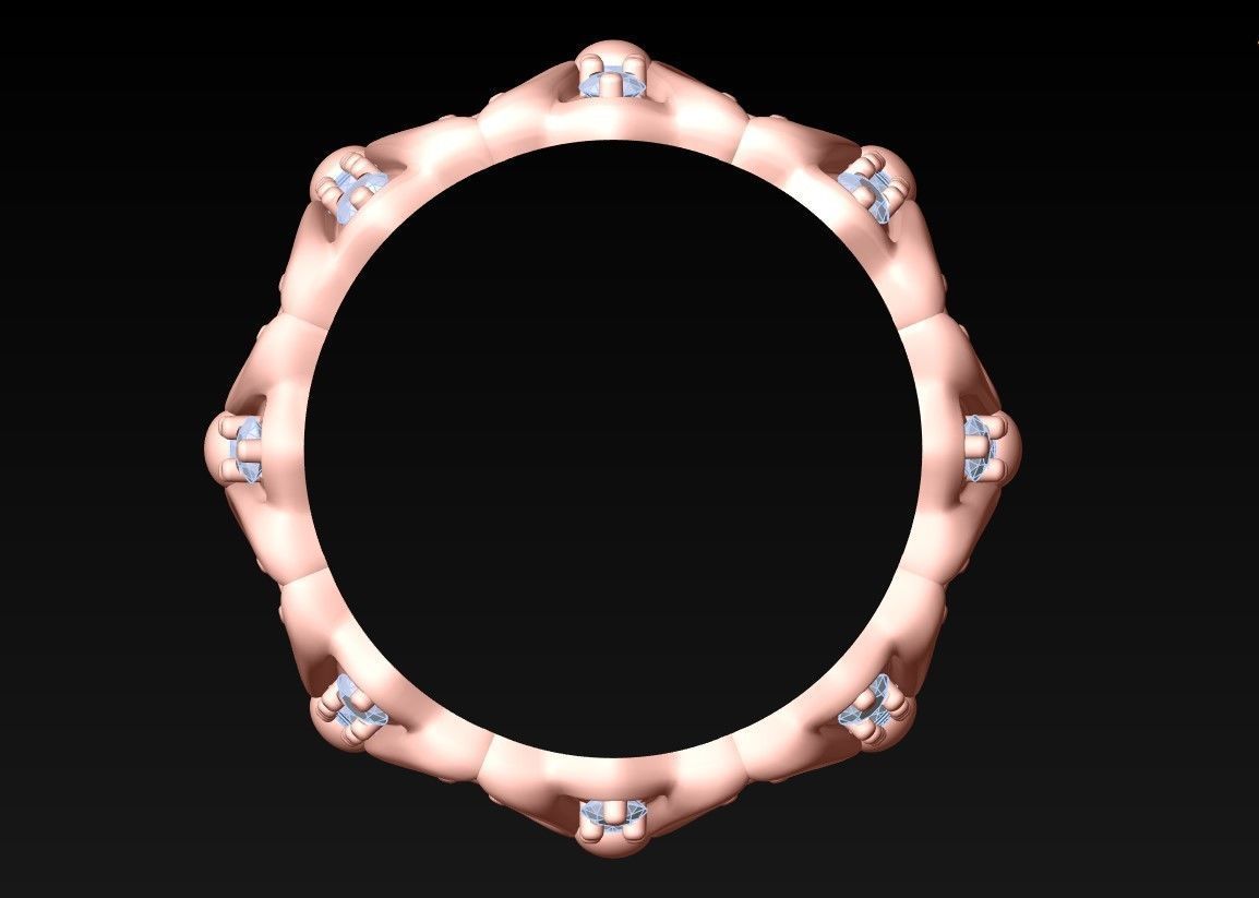Pattern Rings - N1041 3D print model_6