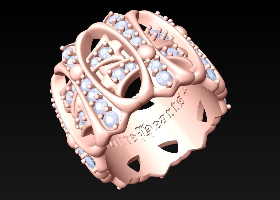 Pattern Rings - N1041 3D print model_1