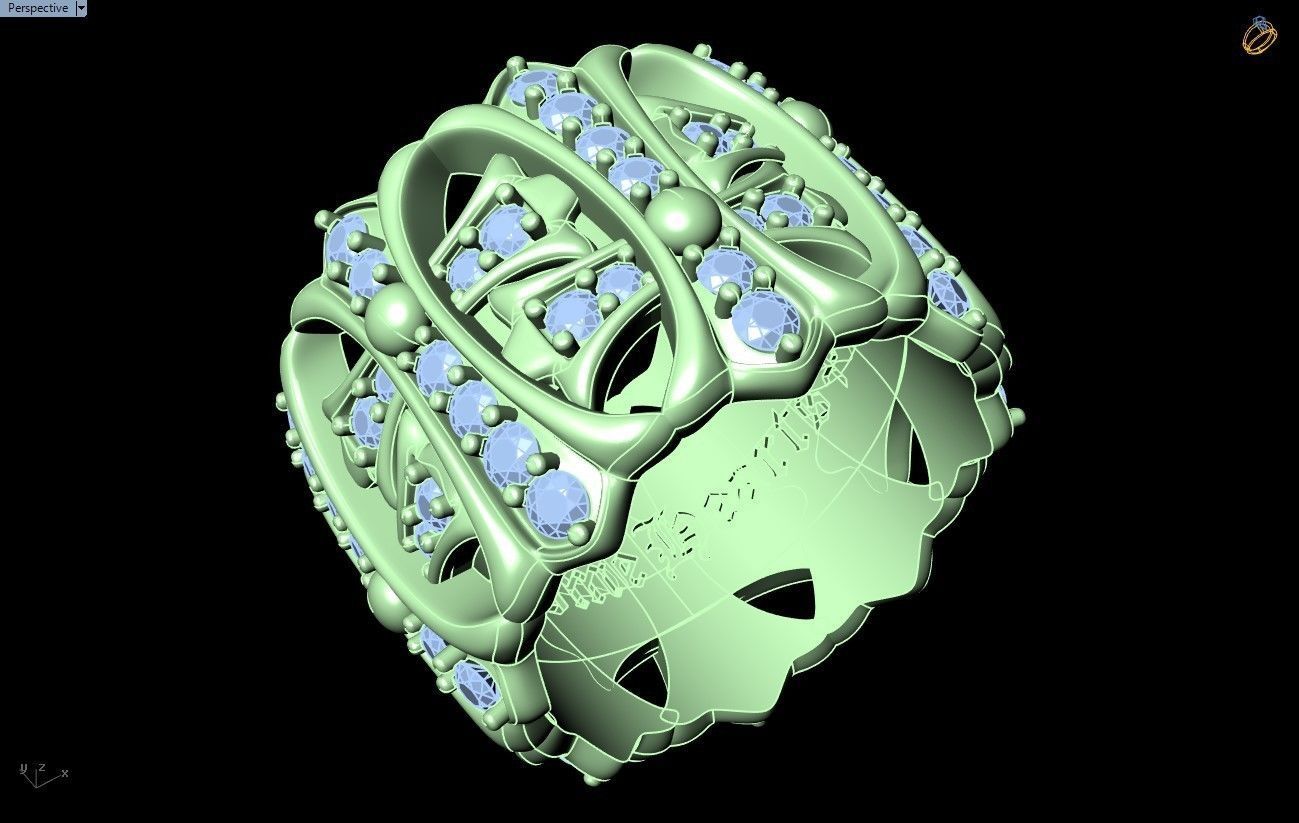 Pattern Rings - N1041 3D print model_9