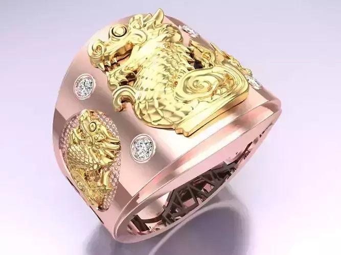 Dragon Ring - Mens Ring - N1128