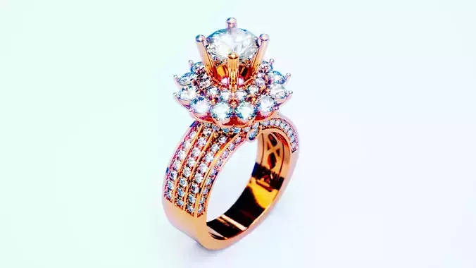 Engagement Ring 9 3D print model