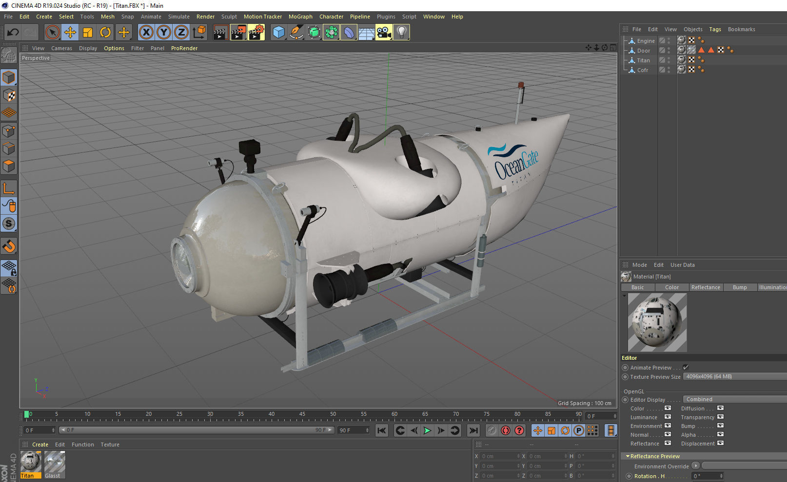 OceanGate Titan submarine 3D model_17