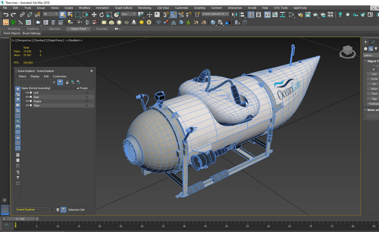 OceanGate Titan submarine 3D model_18