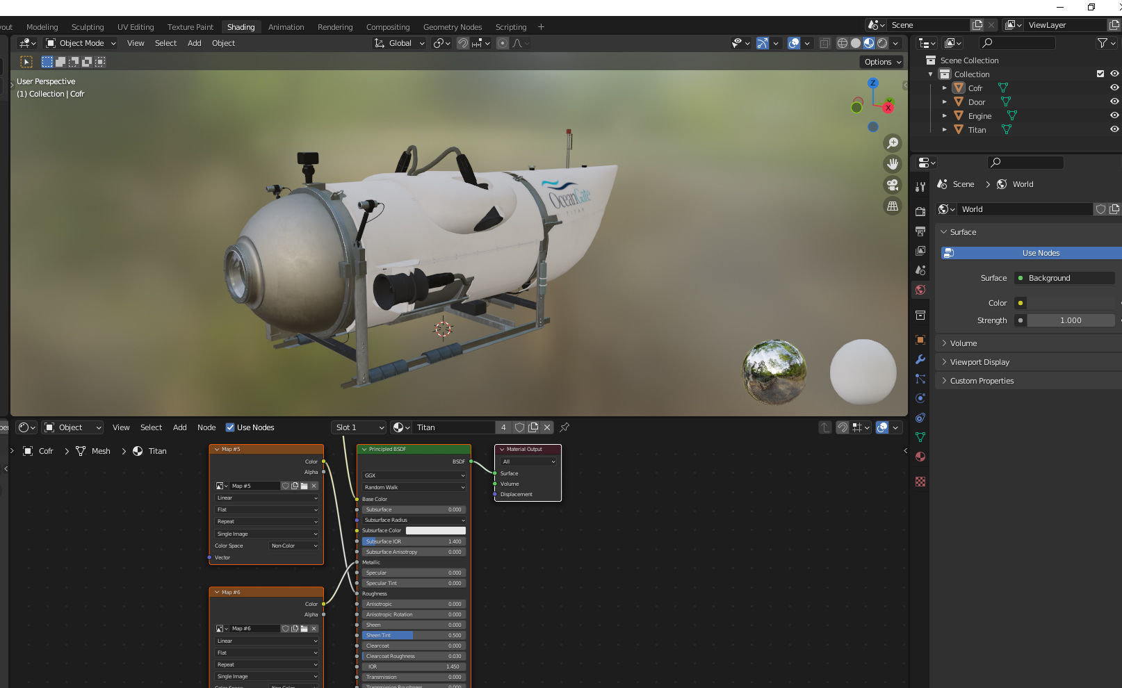 OceanGate Titan submarine 3D model_16