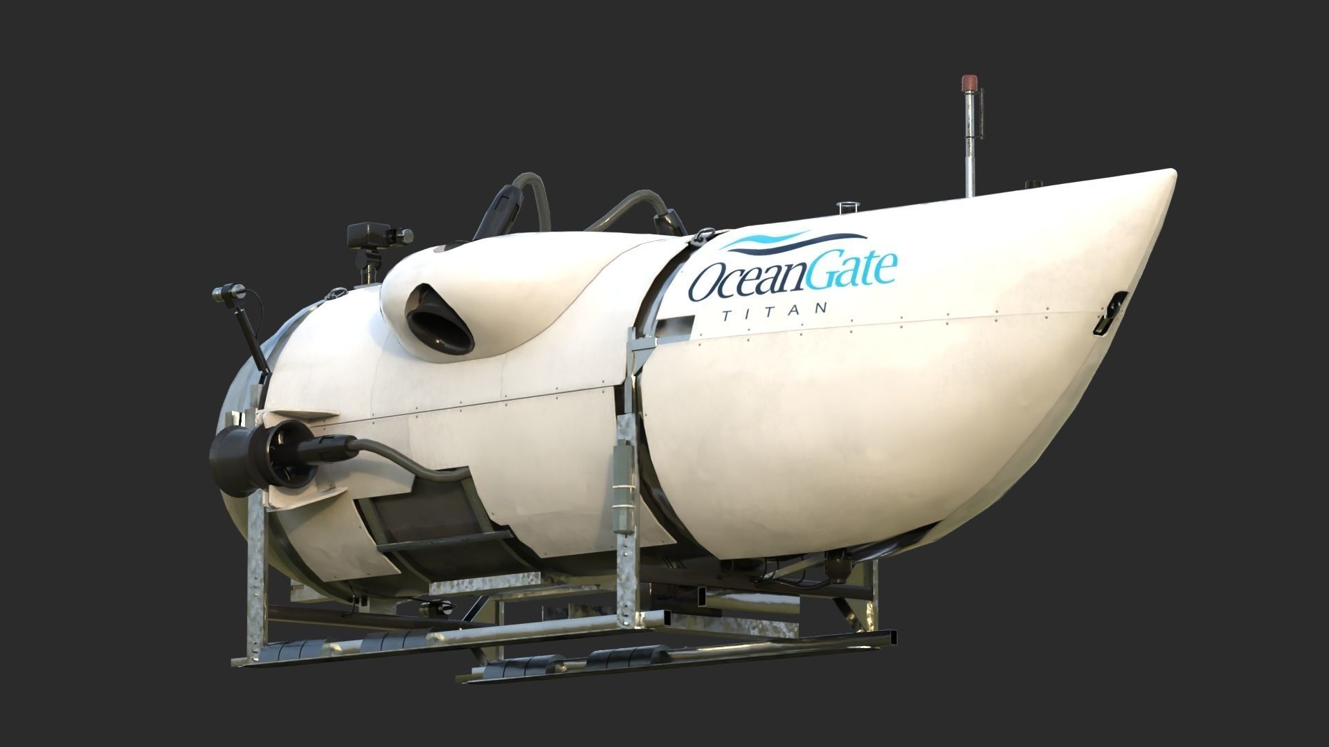 OceanGate Titan submarine 3D model_4