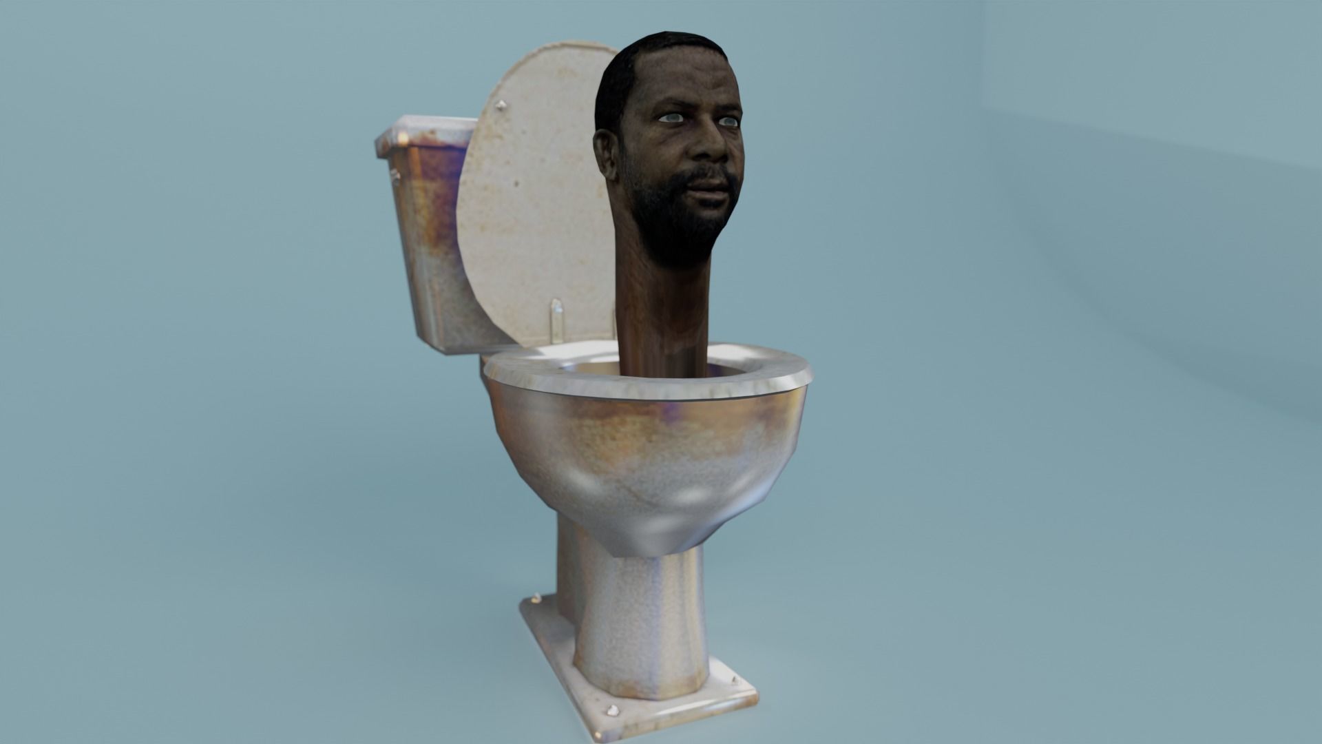 skibidi toilet Toilet Man 3D model rigged | CGTrader