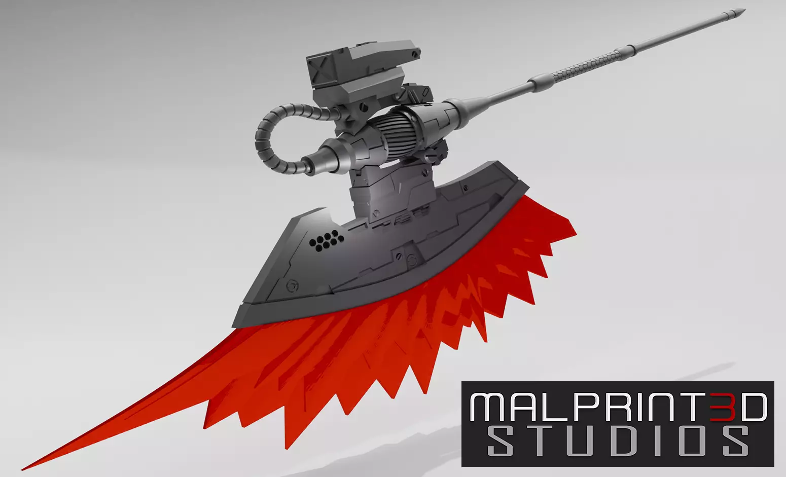 MG Scale Zaku Big Axe MALPRINT3D STUDIOS Version 3D print model_0