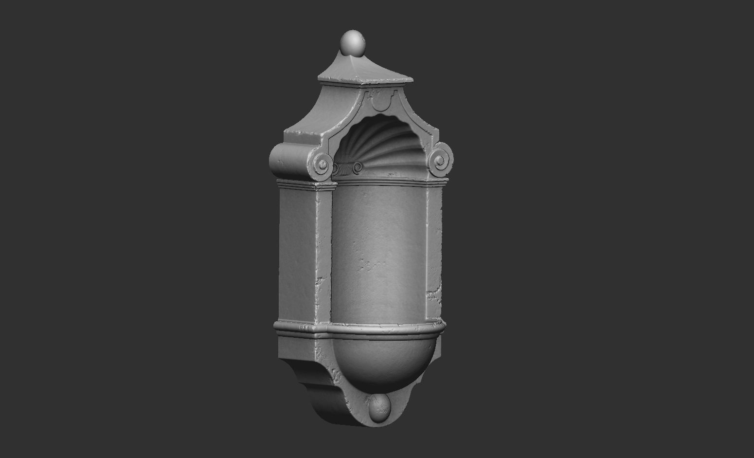 Antique sink 3D print model_1