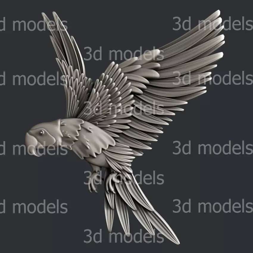 3d STL models for CNC or 3d printer Parrot P439 3D model_0