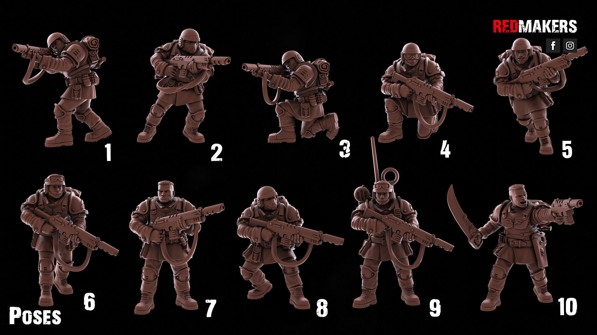 Shock Troops - Squad of the Imperial Force 3D print model_2