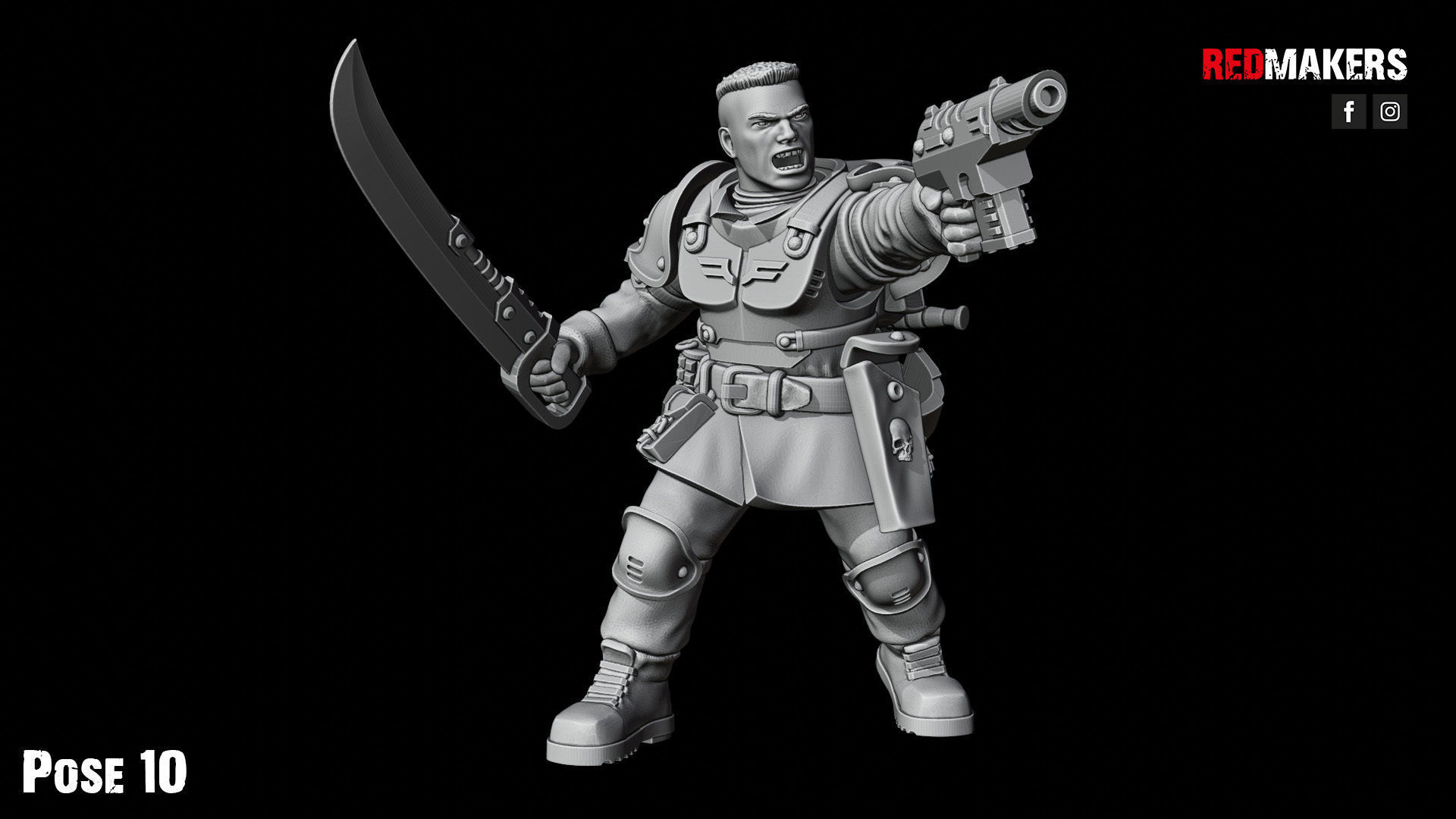 Shock Troops - Squad of the Imperial Force 3D print model_60