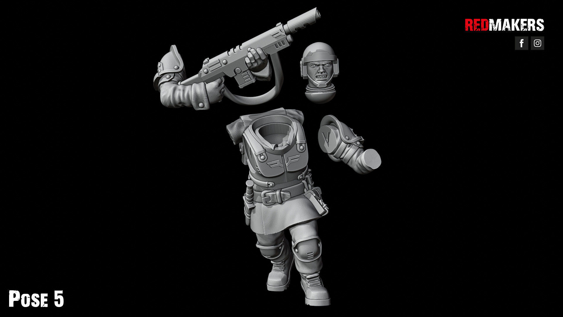 Shock Troops - Squad of the Imperial Force 3D print model_47