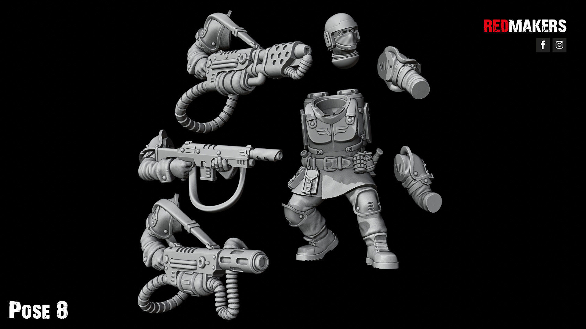 Shock Troops - Squad of the Imperial Force 3D print model_56