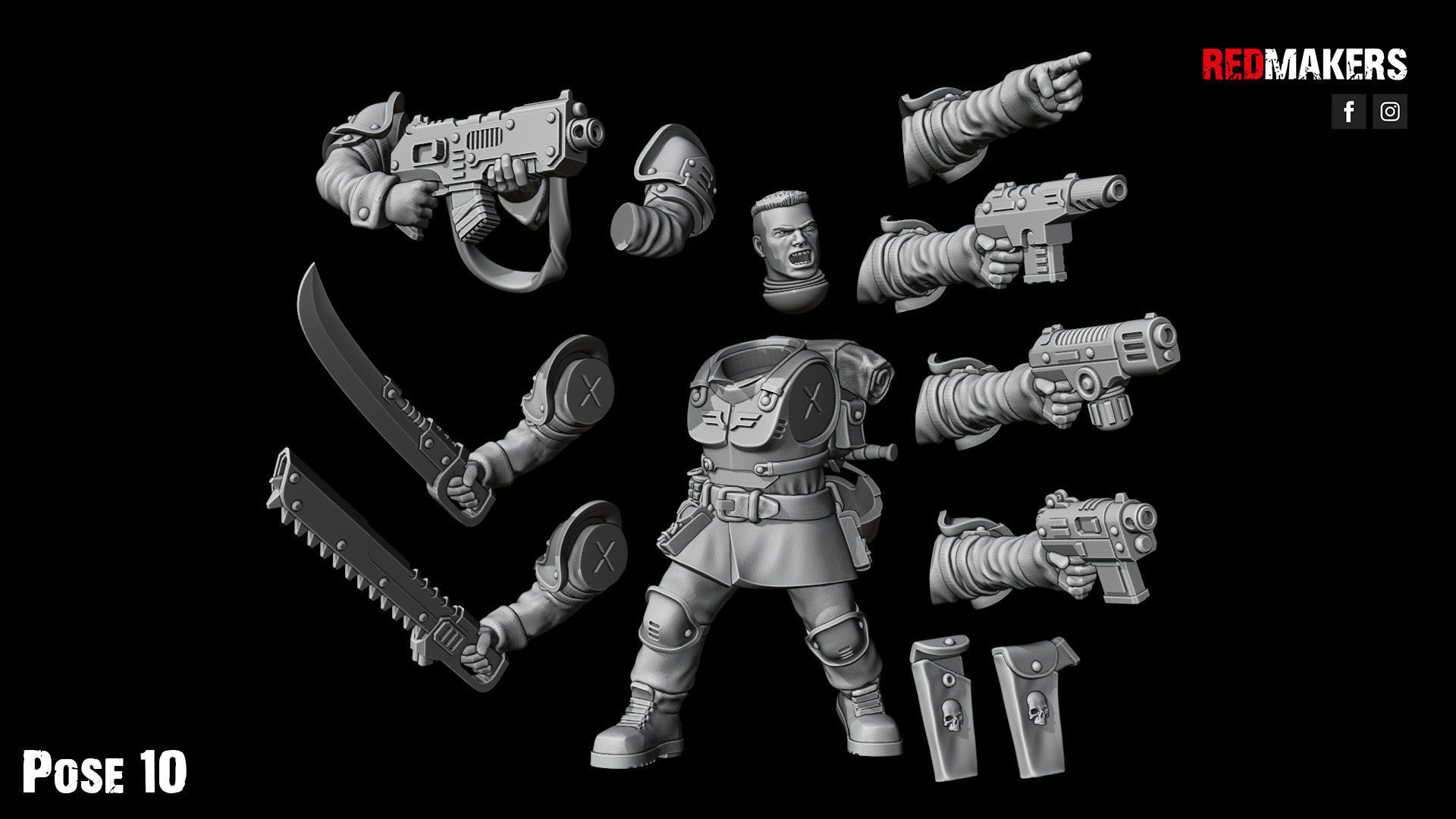 Shock Troops - Squad of the Imperial Force 3D print model_62