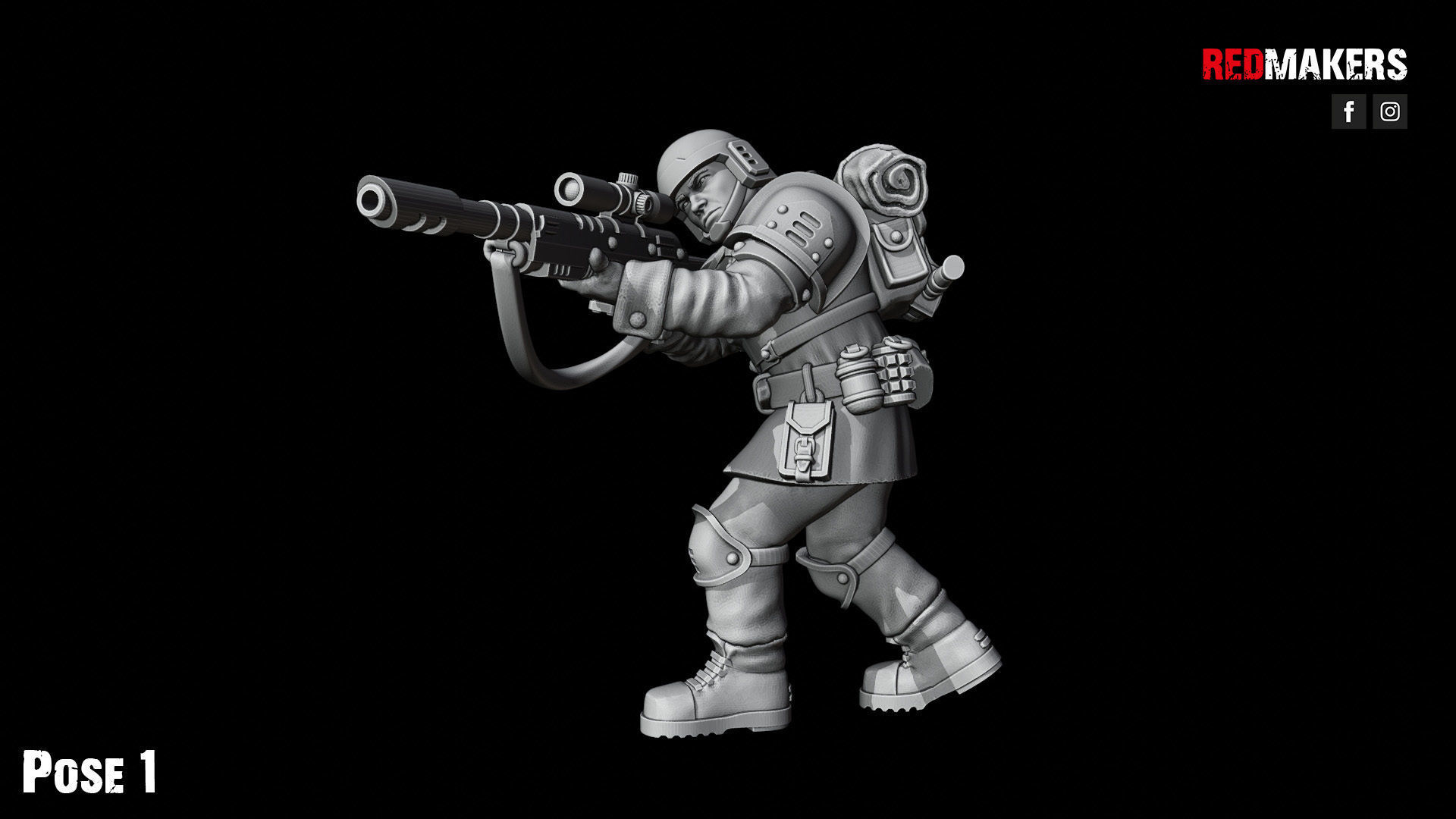 Shock Troops - Squad of the Imperial Force 3D print model_33