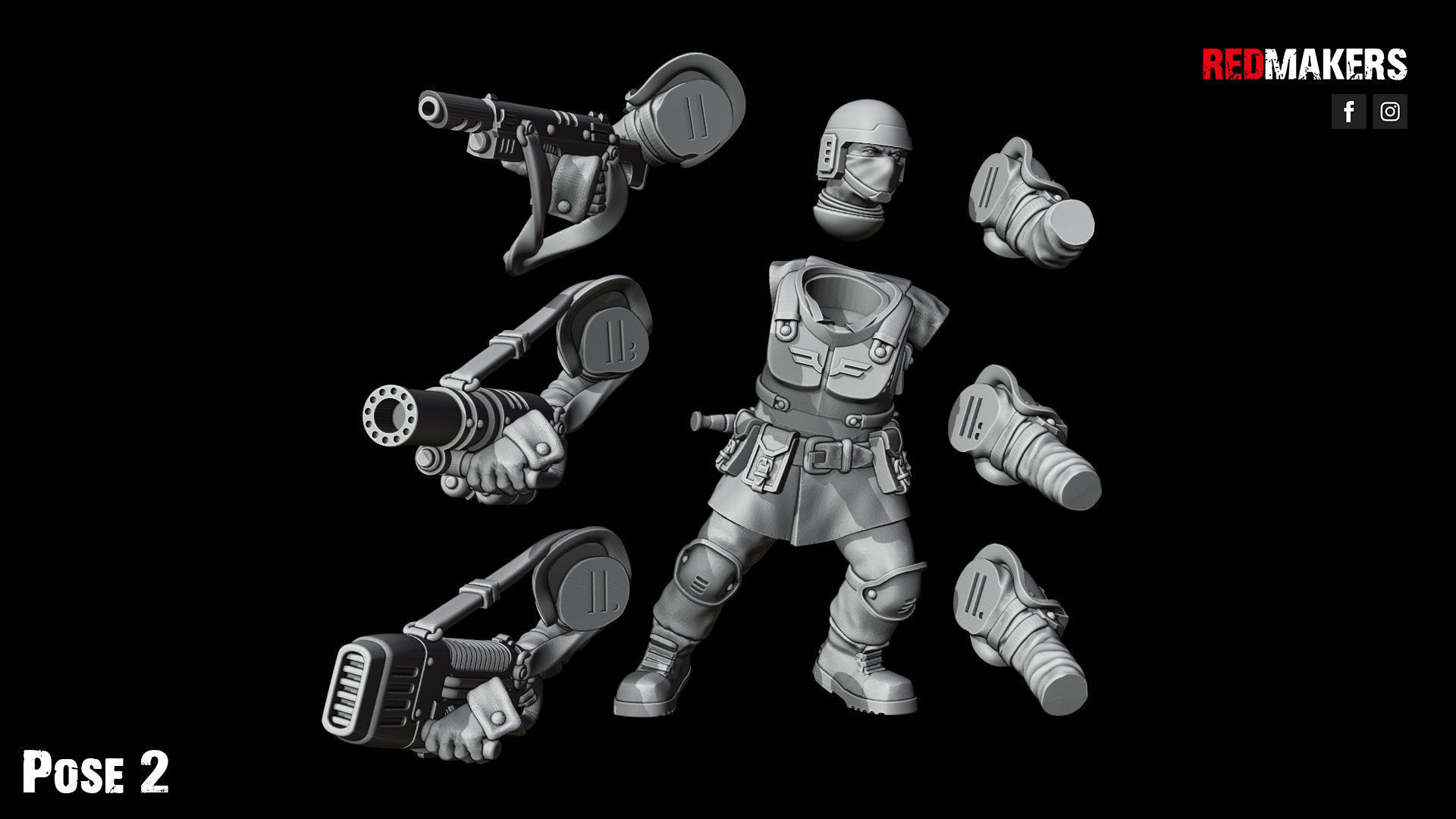 Shock Troops - Squad of the Imperial Force 3D print model_38