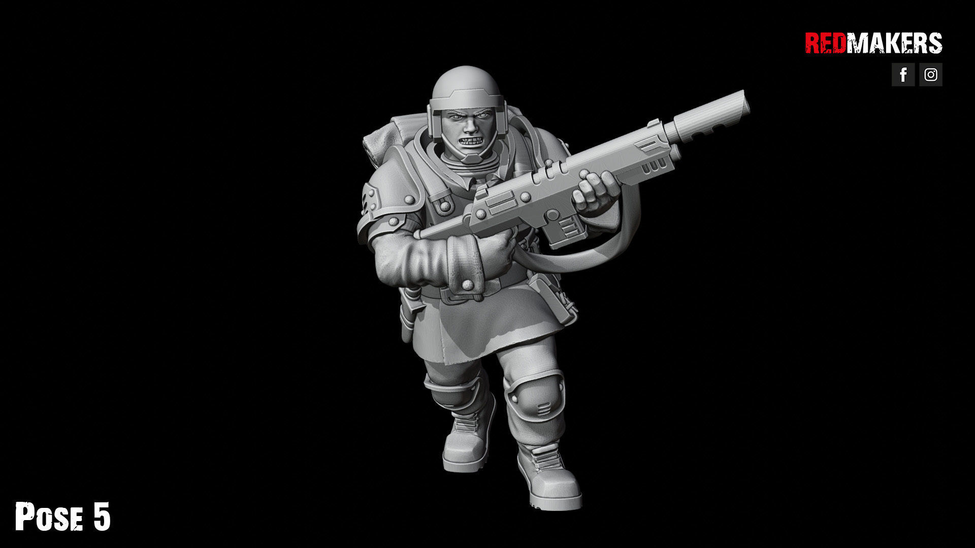Shock Troops - Squad of the Imperial Force 3D print model_45