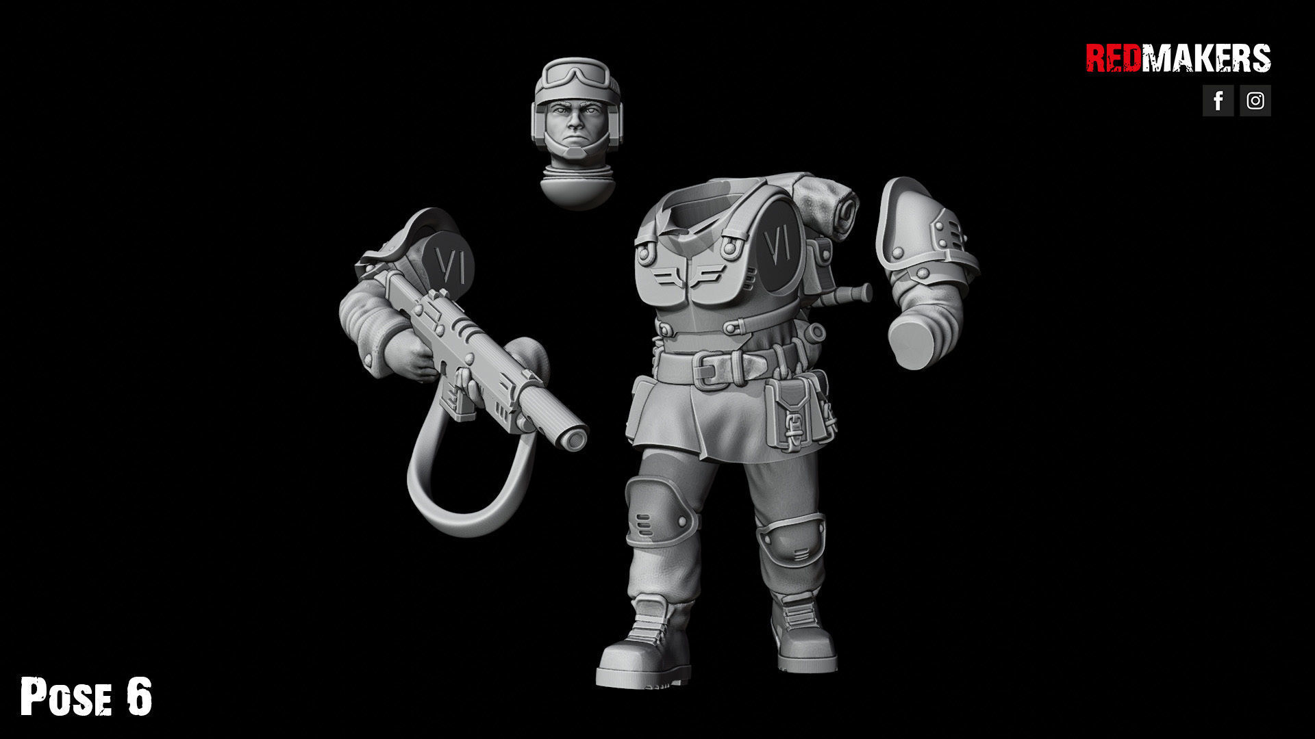 Shock Troops - Squad of the Imperial Force 3D print model_50